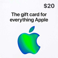 Apple gift card $20u..